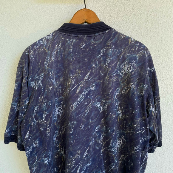 Vintage 90s Navy Purple Retro Polo by Super Sports Golf Apparel - Picture 5 of 6